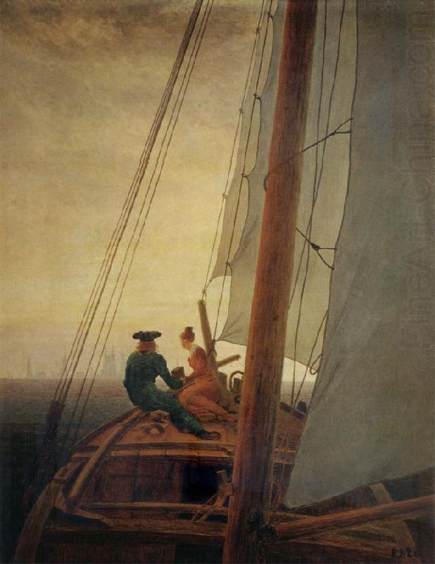 The Sailboat, Caspar David Friedrich